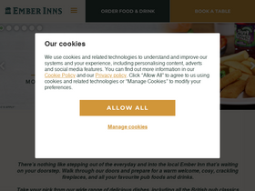 'emberinns.co.uk' screenshot