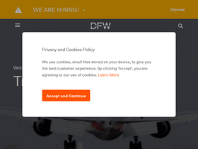 'dfwairport.com' screenshot