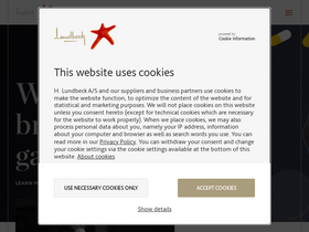 'lundbeck.com' screenshot