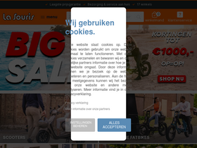 'lasourisscooters.nl' screenshot