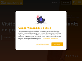 'tecnocampus.cat' screenshot