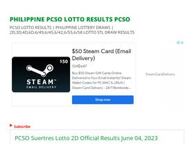 Pcso lotto results clearance pwedeh