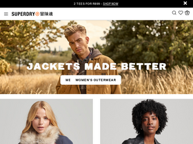 Superdry South Africa website screenshot