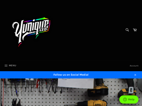 Yunique LED LLC homepage screenshot