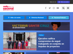 'radionacional.com.pe' screenshot