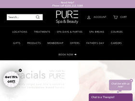 'purespauk.com' screenshot