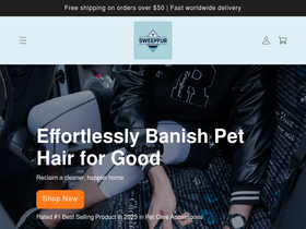 SweepFur website screenshot