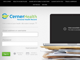 'cernerhealth.com' screenshot
