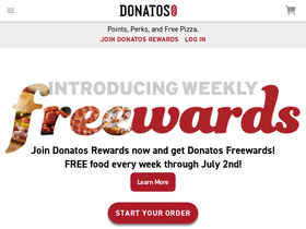'donatos.com' screenshot