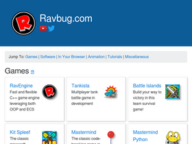 'ravbug.com' screenshot