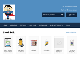 bigbillscleaningsupplies.com.au homepage screenshot