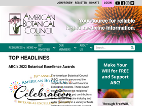 'herbalgram.org' screenshot