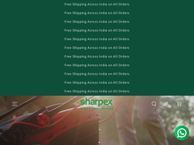 sharpex.com homepage screenshot