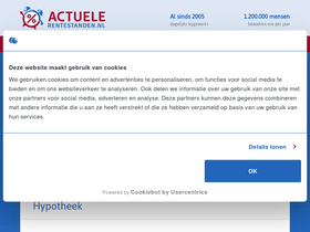'actuelerentestanden.nl' screenshot