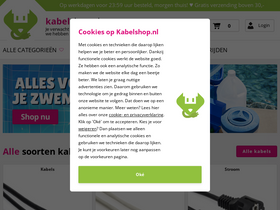 'kabelshop.nl' screenshot