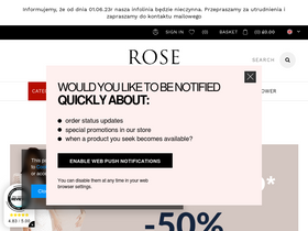 'roseboutique.pl' screenshot