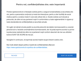 'spatiulconstruit.ro' screenshot