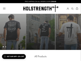 'holstrength.com' screenshot