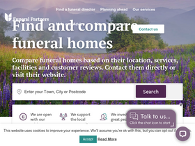 'funeralpartners.co.uk' screenshot