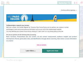 'visitparisregion.com' screenshot
