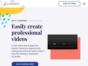 'animoto.com' screenshot