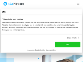 '123notices.com' screenshot