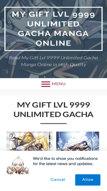 My Gift Lvl 9999 Unlimited Gacha Manga - English Scans