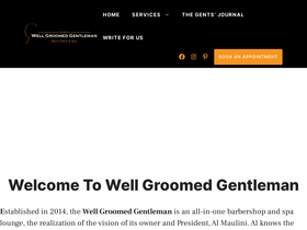 'wellgroomedgentleman.com' screenshot