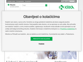 'krka-farma.hr' screenshot