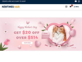 'newtimeshair.com' screenshot