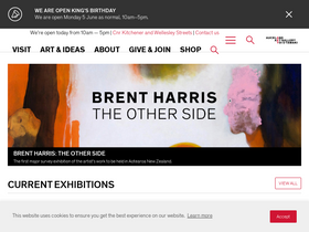 'aucklandartgallery.com' screenshot