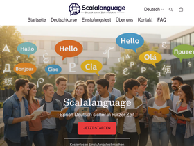 scalalanguage.com homepage screenshot