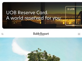 'robbreport.com.sg' screenshot