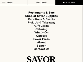 'savor.co.nz' screenshot