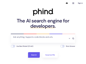 Phind - Unlock visual data insights with intuitive AI-powered image search.