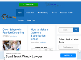 'textileblog.com' screenshot