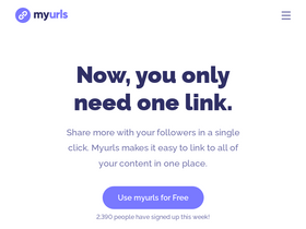 'myurls.co' screenshot