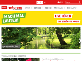 'antennebrandenburg.de' screenshot