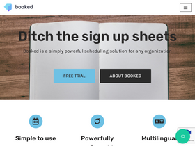 'bookedscheduler.com' screenshot