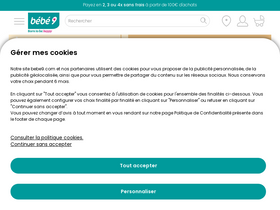 'bebe9.com' screenshot