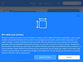 'dimensions.com' screenshot