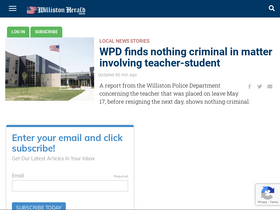 'willistonherald.com' screenshot
