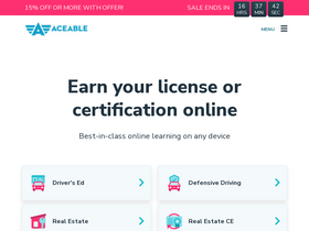 'aceable.com' screenshot