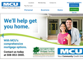 'millburycu.com' screenshot