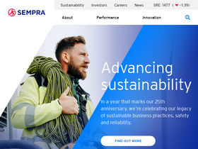 'sempra.com' screenshot