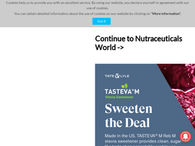 'nutraceuticalsworld.com' screenshot