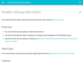 'problemsolvingwithpython.com' screenshot