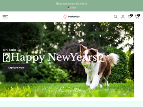 Petparkco homepage screenshot