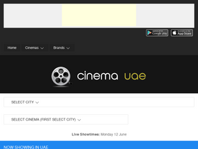 'cinemauae.com' screenshot