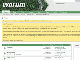 'worum.org' screenshot